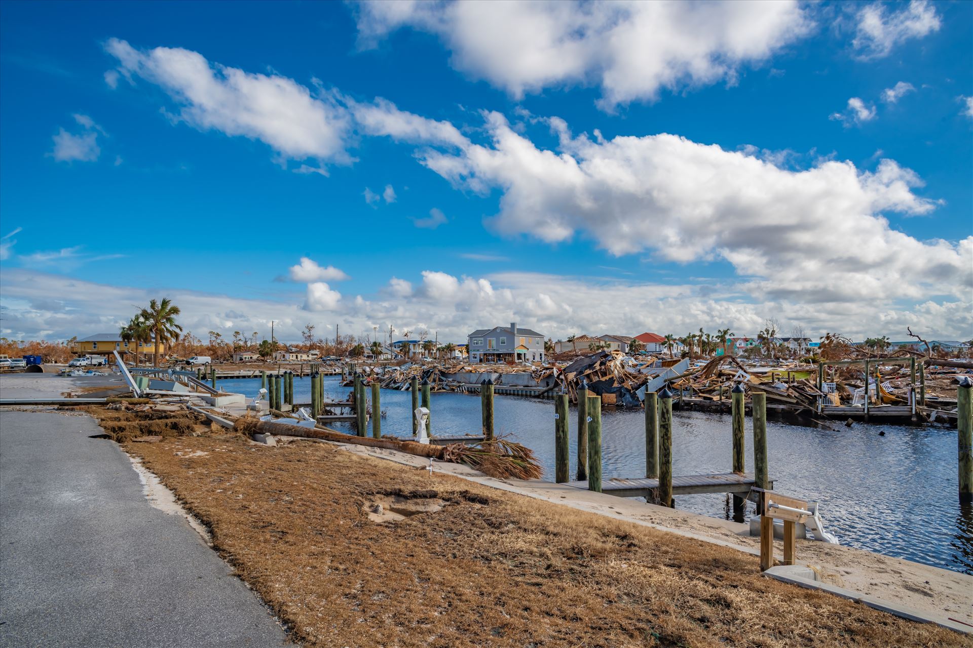 Hurricane Michael - Mexico Beach, Florida, United States October 26, 2018.  16 days after Hurricane Michael. Canal Park by Terry Kelly Photography