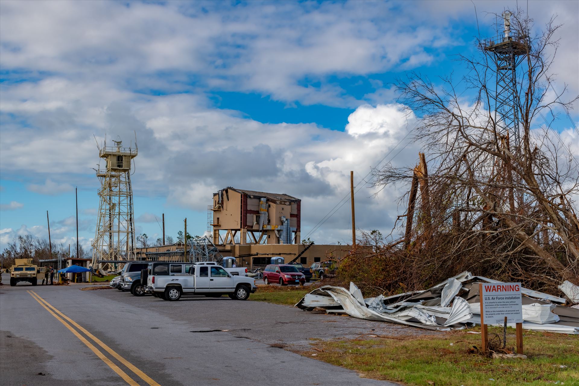 Hurricane Michael - Tyndall AFB, the building where my brother worked. by Terry Kelly Photography
