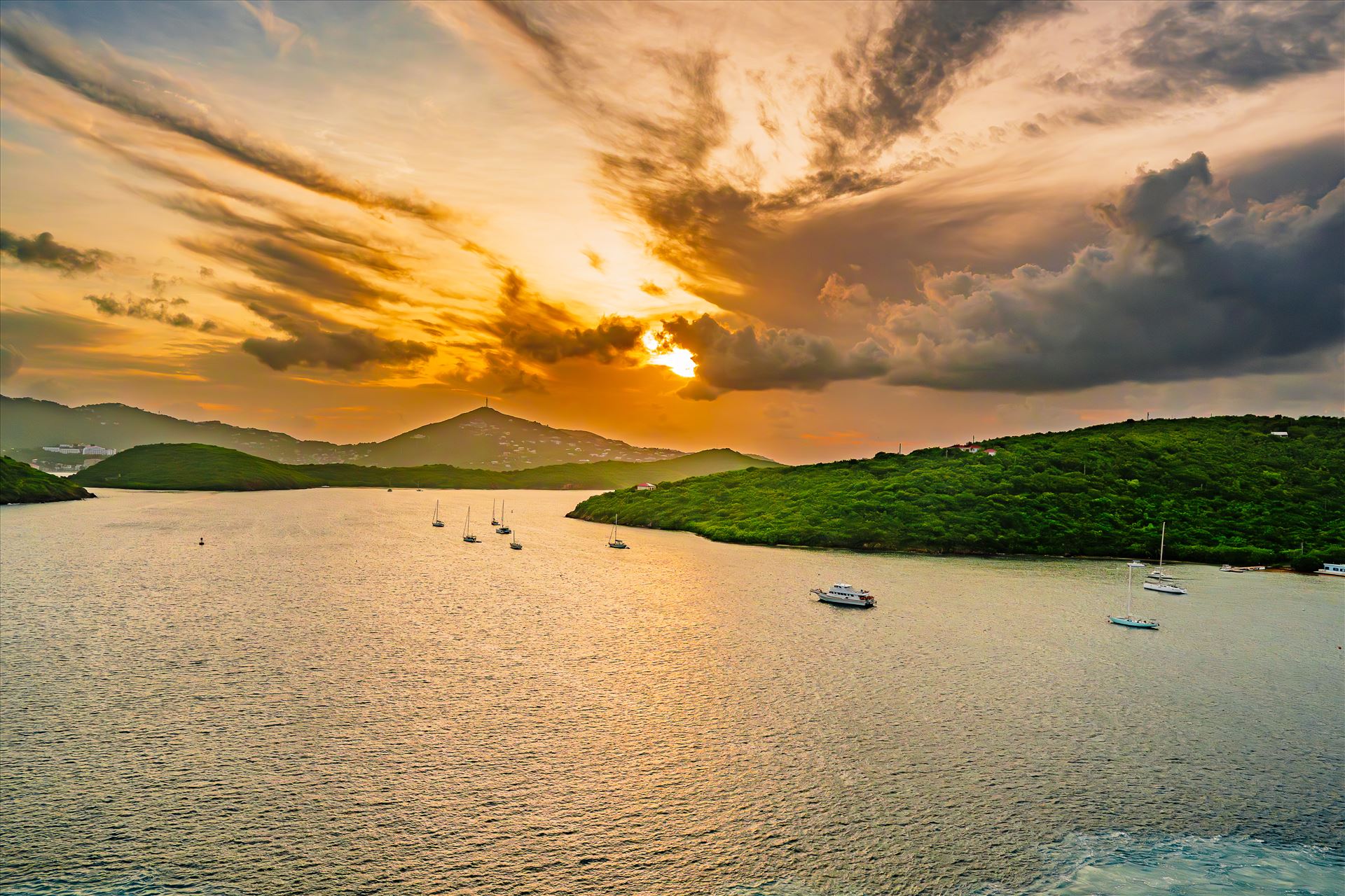 St. Thomas sunrise Adventure of the seas 10212025_2448.jpg -  by Terry Kelly Photography