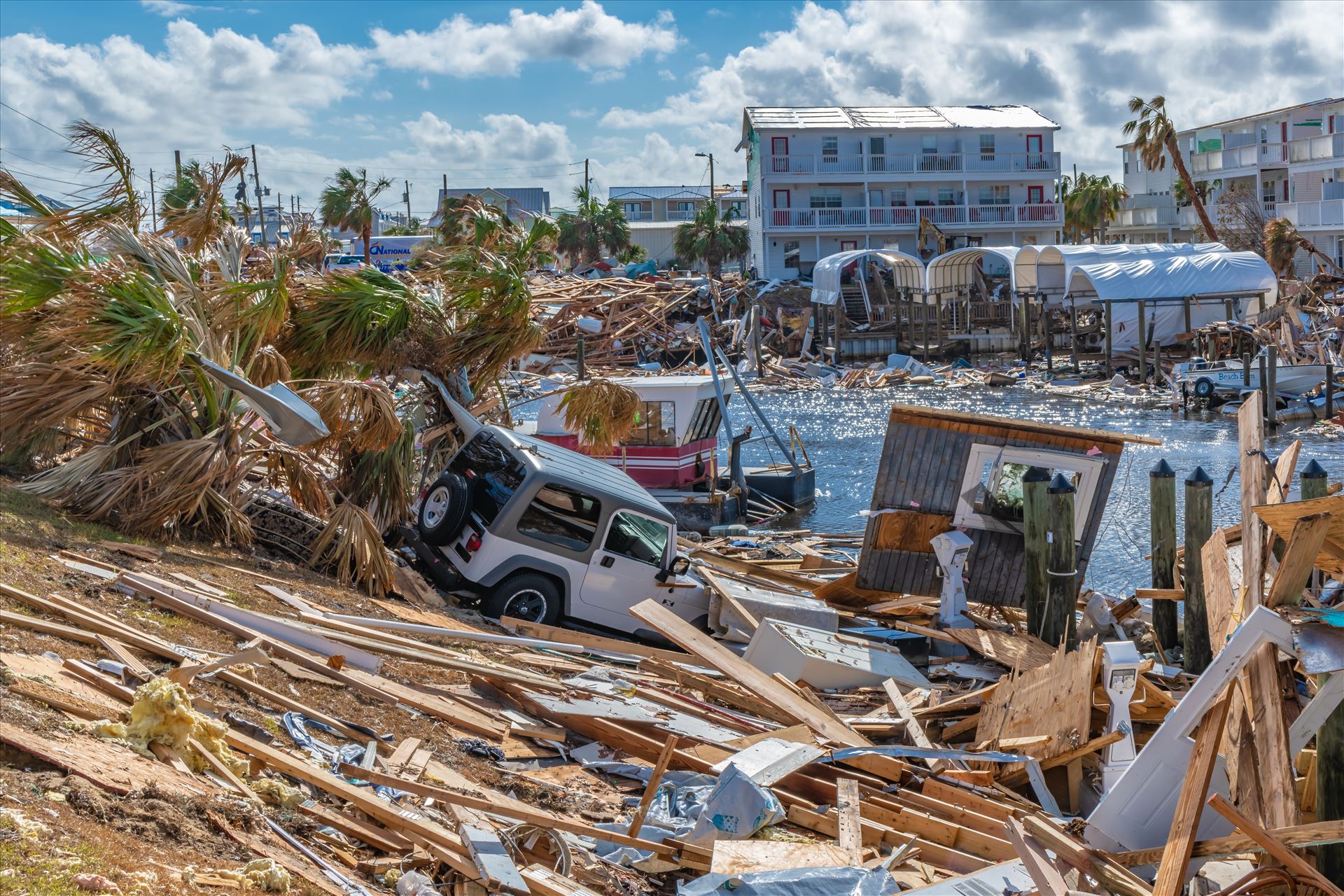 Mexico Beach, Florida, United States October 26, 2018.  16 days after Hurricane Michael. Canal Park - Mexico Beach, Florida, United States October 26, 2018.  16 days after Hurricane Michael. Canal Park by Terry Kelly Photography