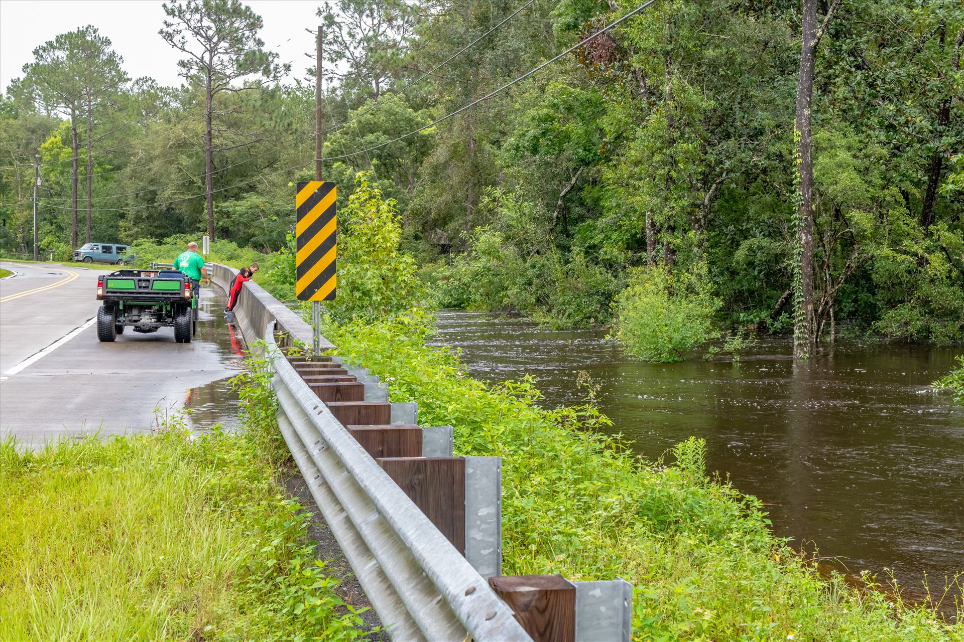 bear creek out of bank 5 August 02, 2018.jpg - August 02, 2018 heavy rains flooded many parts of Bay County, Florida. This photo is in the Bear Creek area. by Terry Kelly Photography