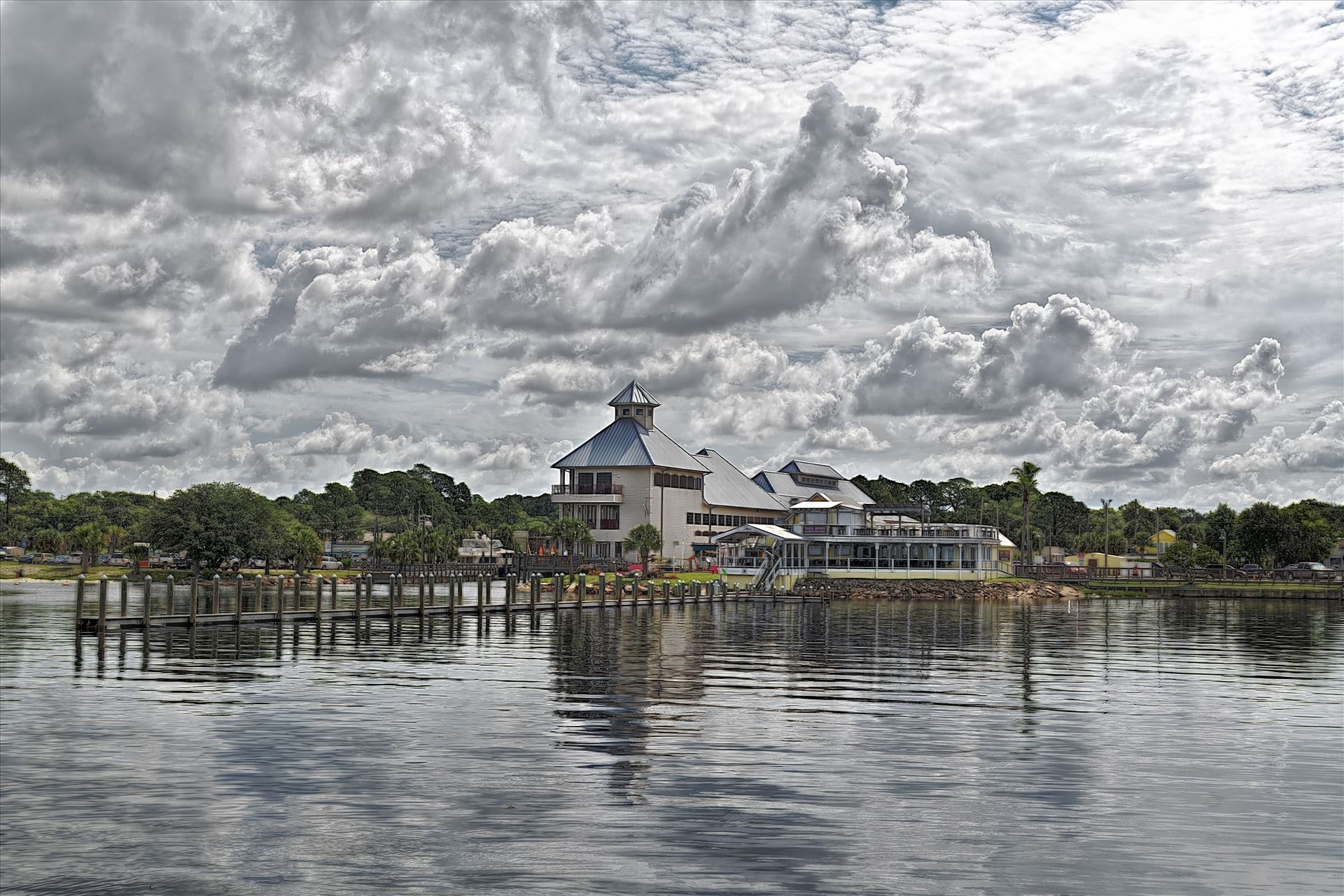 The Shrimp Boat and Uncle Ernie\'s Bayfront Grill at the St. Andrews Marina 8500109.jpg - The Shrimp Boat Restaurant and Uncle Ernie's Bayfront Grill, photo taken from the St. Andrews Marina by Terry Kelly Photography