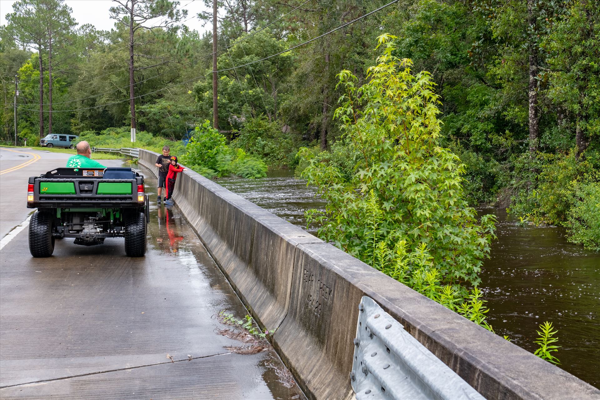bear creek out of bank 4 August 02, 2018.jpg - August 02, 2018 heavy rains flooded many parts of Bay County, Florida. This photo is in the Bear Creek area. by Terry Kelly Photography