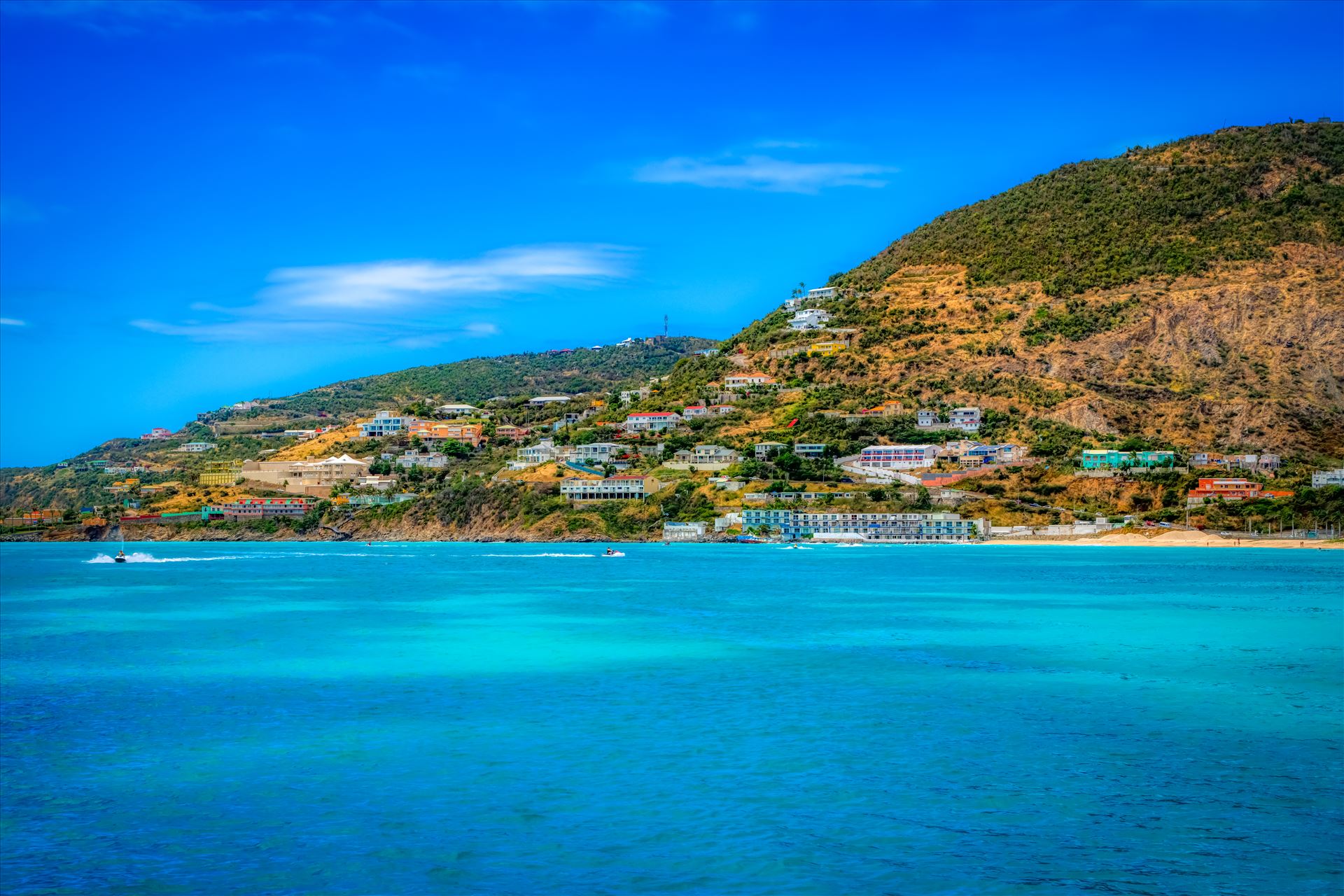 St. Maarten - The city of St. Maarten on St. Martin by Terry Kelly Photography
