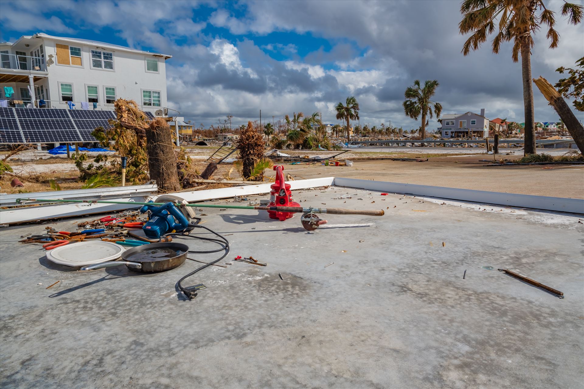 Hurricane Michael - Mexico Beach, Florida, United States October 26, 2018.  16 days after Hurricane Michael. Canal Park by Terry Kelly Photography