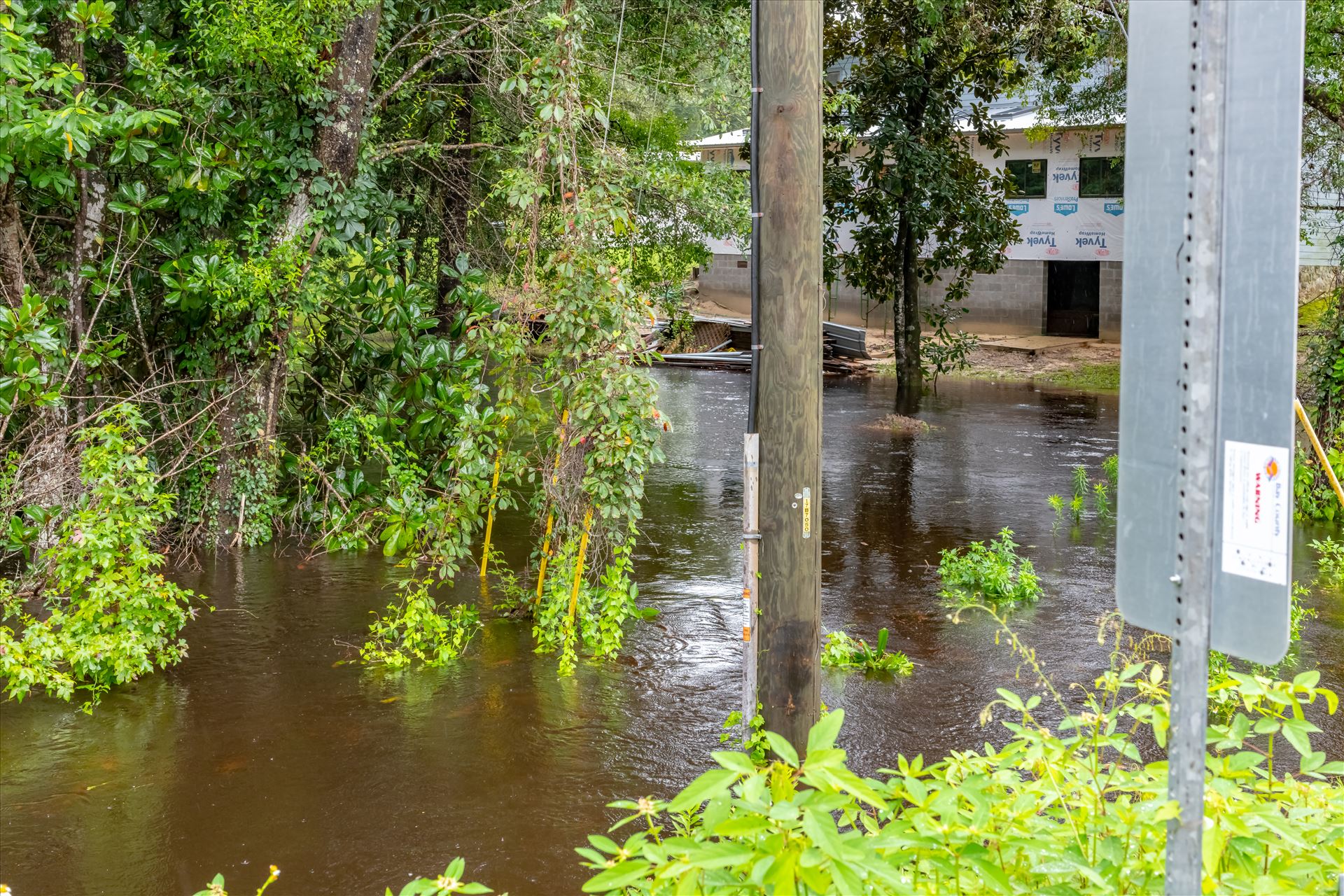 bear creek out of bank 3 August 02, 2018.jpg - August 02, 2018 heavy rains flooded many parts of Bay County, Florida. This photo is in the Bear Creek area. by Terry Kelly Photography