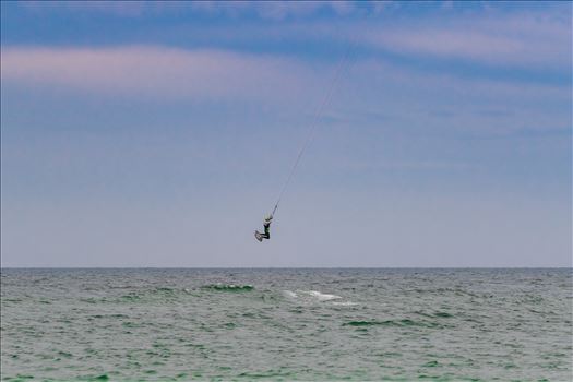 Kiteboarding at St. Andrews State Park, Panama City, Florida