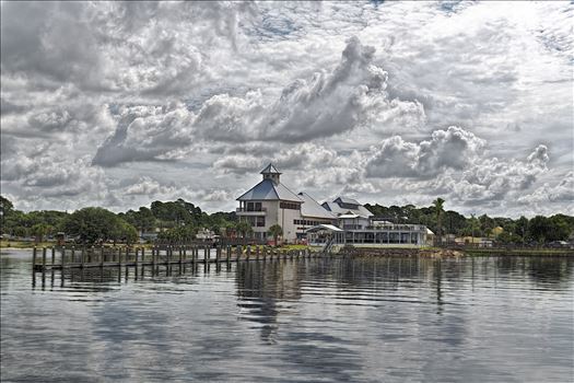 The Shrimp Boat Restaurant and Uncle Ernie's Bayfront Grill, photo taken from the St. Andrews Marina