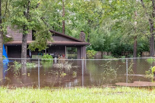 August 02, 2018 heavy rains flooded many parts of Bay County, Florida. This photo is in the Bear Creek area.